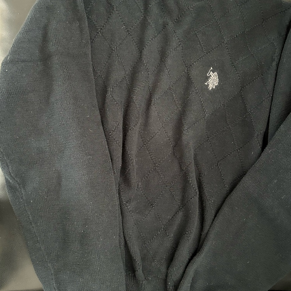 U.S. Polo Assn. Black Crewneck Sweater